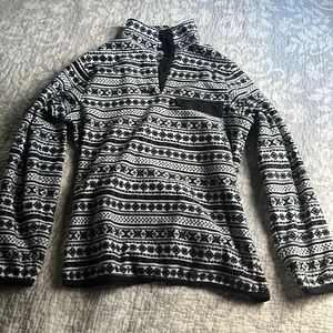 black and white pullover sweater, womans small